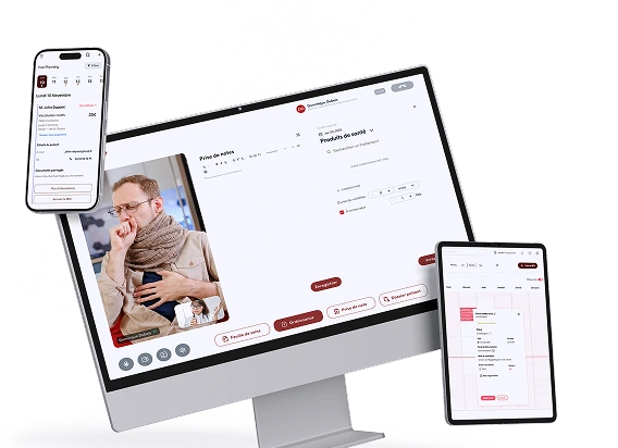 Agenda Hellocare accessible sur ordinateur et application mobile