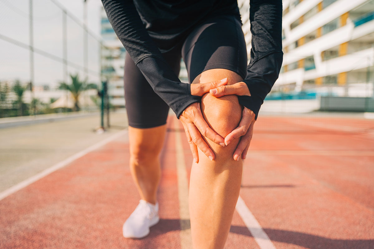 image mise en avant genou